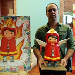 45 اثر با موضوع آتشنشان فداکار در گالری ایده به نمایش در می‌آید