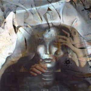افشاری و بیژنی با چشمانی بسته در گالری هنر خاورمیانه